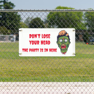 Enge zombie Halloween thema banner