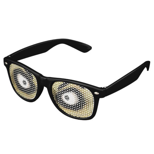 Enge Zombie Ogen Retro Zonnebril (Gekanteld)