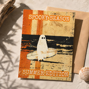 Enge Zomer Geesten Surfen Retro Strand Briefkaart