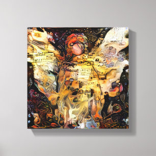 Engel 1187 Kisty Print 10 "X 10" Verpakt Canvas Pr