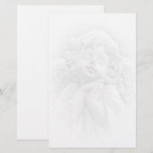 Engel Cherub Briefpapier (Voorkant / Achterkant)