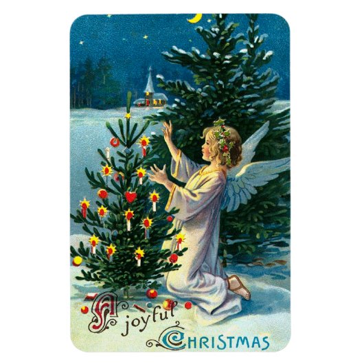 Engel Decoreren Kerstboom 2 Magneet (Verticaal)