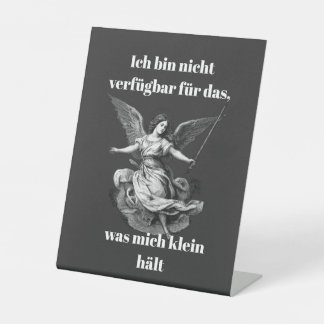 Engel der Unverfügbarkeit  Reclamebord Met Voetstuk