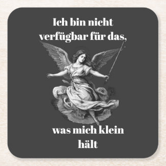 Engel der Unverfügbarkeit  Vierkante Kartonnen Onderzetter