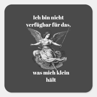 Engel der Unverfügbarkeit  Vierkante Sticker