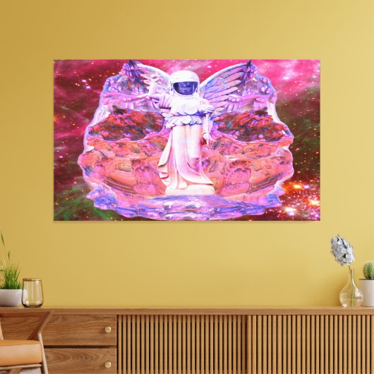 Engel des Weltraums Canvas Afdruk (Insitu (Woonkamer))