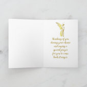 Engel die aan je denkt en een gebed zegt Chemo Kaart (Binnen)