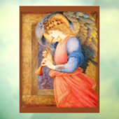 Engel die de flageolet speelt raamsticker (Vel 3)