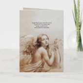 ENGEL DIE LIER SPEELT BOVEN DE WOLKEN FEESTDAGEN KAART (Achterkant)