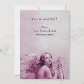 ENGEL DIE LYRA SPEELT BOVEN DE WOLKEN,champagne Kaart (Achterkant)