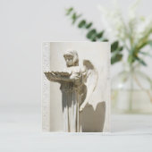 engel die Savannah Georgia bidt Briefkaart (Staand voorkant)