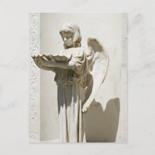 engel die Savannah Georgia bidt Briefkaart (Voorkant)