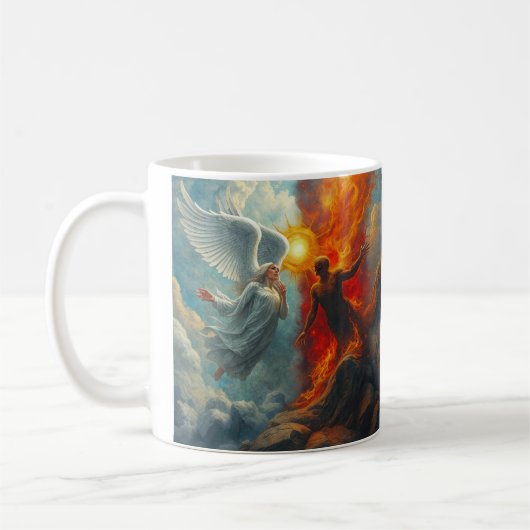 ENGEL EN DUIVEL KOFFIEMOK (Links)