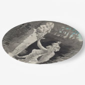 Engel en Godin Valentijn Papieren Bordje (Gekanteld)