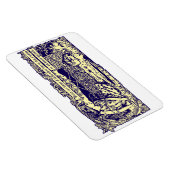 Engel en konijnen in bloementuin met Motto Banner Magneet (Rechterzijde)