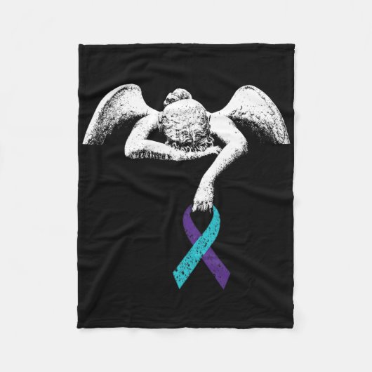 Engel- en zelfmoordbewustzijn Zelfmoordpreventie C Fleece Deken (Voorkant)