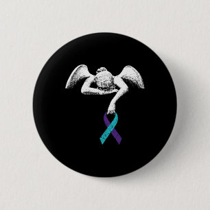 Engel- en zelfmoordbewustzijn Zelfmoordpreventie C Ronde Button 5,7 Cm