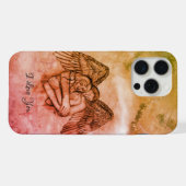 Engel Eros verliefd, ik hou van jou iPhone Hoesje (Achterkant horizontaal)