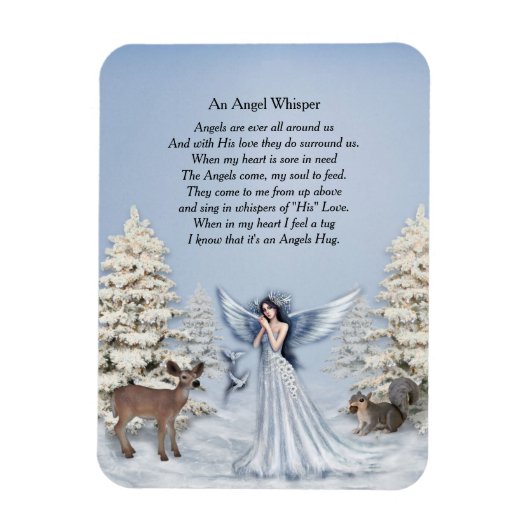 Engel fluistermagneten magneet (Verticaal)