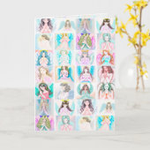 Engel Gebeden Groetkaart/Notitiekaart Kaart (Gele Bloem)