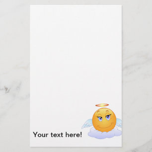 Engel glimlach briefpapier