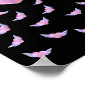 Engel hart met vleugels poster (Hoek)