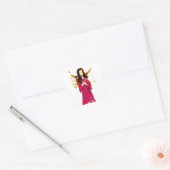 Engel hart sticker rood kerst liefde (Envelop)