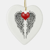 Engel hart tattoo keramisch ornament (Rechts)
