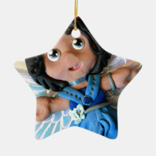 Engel II van Krystal Keramisch Ornament