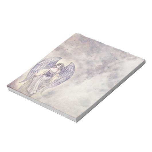 engel in Clouds Noetepad Notitieblok (Gedraaid)