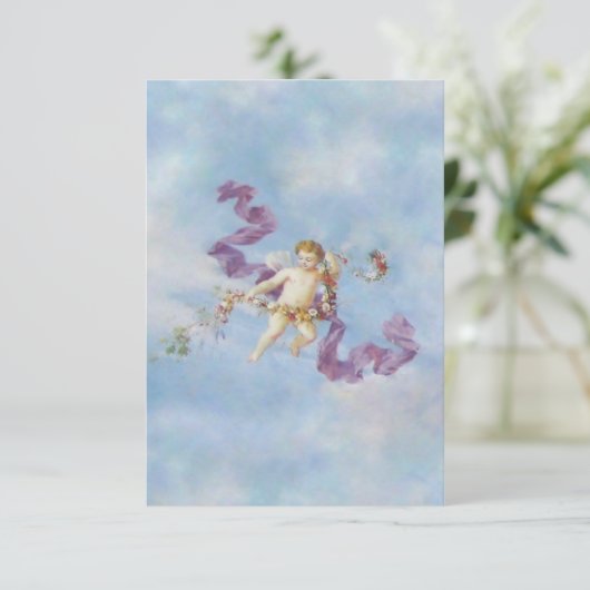 Engel in de hemel - Uitnodigingen (Staand voorkant)