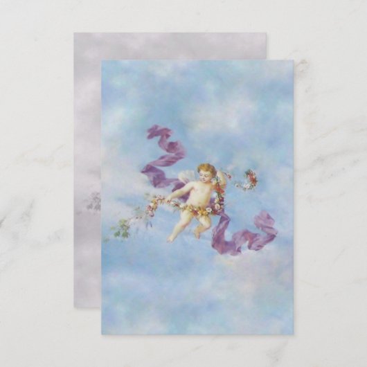 Engel in de hemel - Uitnodigingen (Voorkant / Achterkant)