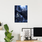 Engel in de schedelbegraafplaats poster (Thuiskantoor)