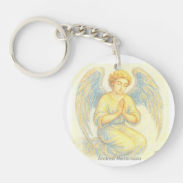 Engel in gebed sleutelhanger