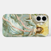 Engel in het Blauw Case-Mate iPhone Case (Achterkant (horizontaal))