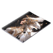 Engel in wit pantser fantasy kunst notitieboek (Linkerzijde)