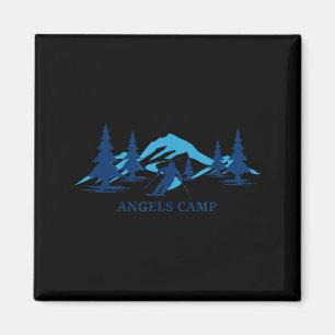 Engel kamp Californische skioord skiën skiër Magneet