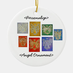 Engel Kleur Serie Ornament Aangepaste Groet