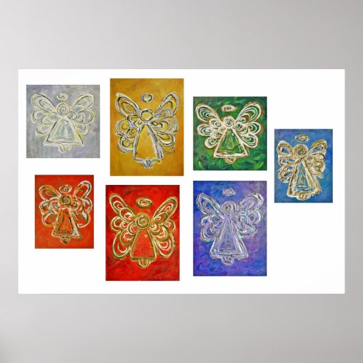 Engel kleurenreeks Poster afdrukken (Voorkant)