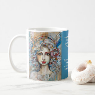 Engel Kunst & Uitspraken Nr. 5 van 12 verschillend Koffiemok