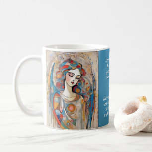 Engel Kunst & Uitspraken Nr. 8 van 12 verschillend Koffiemok