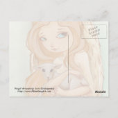 Engel lamsbriefkaart briefkaart (Achterkant)