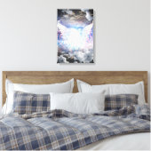 Engel licht canvas afdruk (Insitu (Slaapkamer))