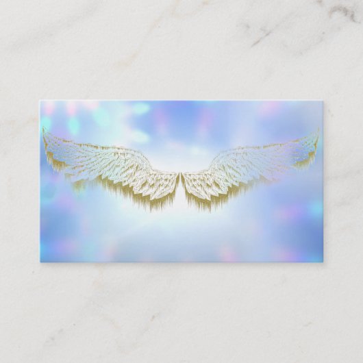 Engel lichtsterren visitekaartjes (Voorkant)