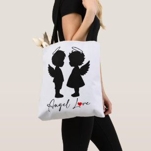 Engel Liefde – Mooie Engel Koppel Design Draagtas