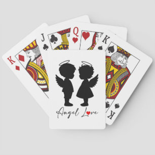 Engel Love – Mooie Engel Koppel Design Pokerkaarten