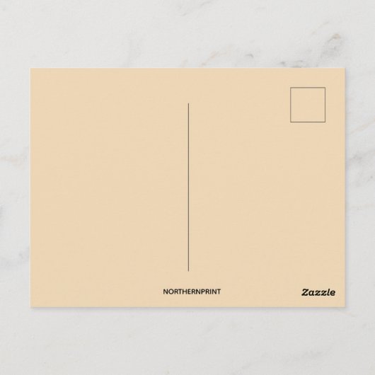 engel met een harp briefkaart (Achterkant)