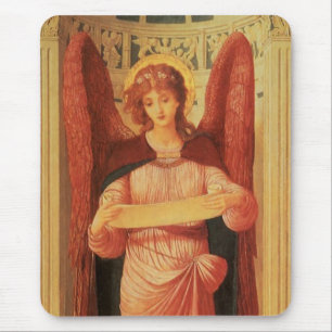 Engel met een rol door John Melhuish Strudwick Muismat