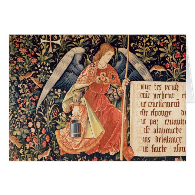 Engel met een spons bevestigd aan een staaf (Voorkant Horizontaal)