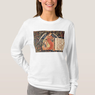 Engel met een spons bevestigd aan een staaf t-shirt